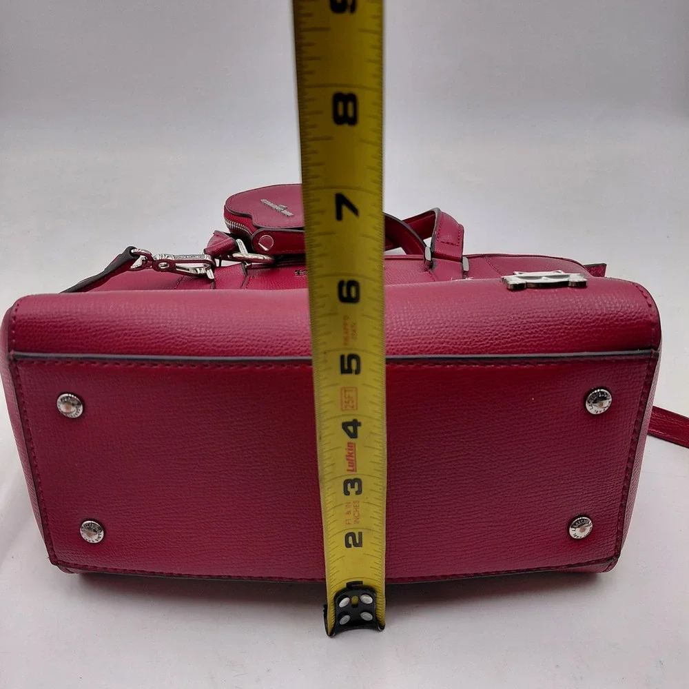 Karl Lagerfeld Paris Red Satchel Handbag Paris Charms Heart Coin Purse Crossbody